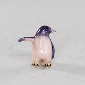 Hagen Renaker Penguin Baby Purple Pink Miniature Figurine Bird #232 *Flaw